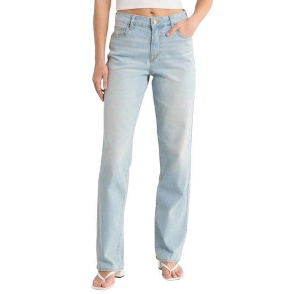 True Religion Sarah High Rise Straight Leg Jean Light Endless Blue Wash 31 NWT - Picture 8 of 16